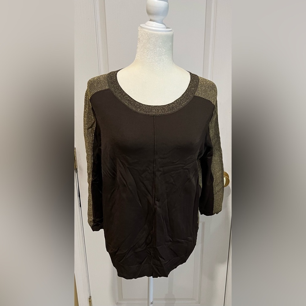 H&M Women Olive Green Long Sleeve Top Large